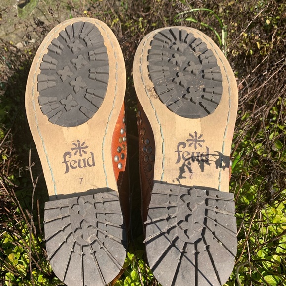 Riveted oxford lace ups by Feud. UK size 7 - Picture 2 of 6